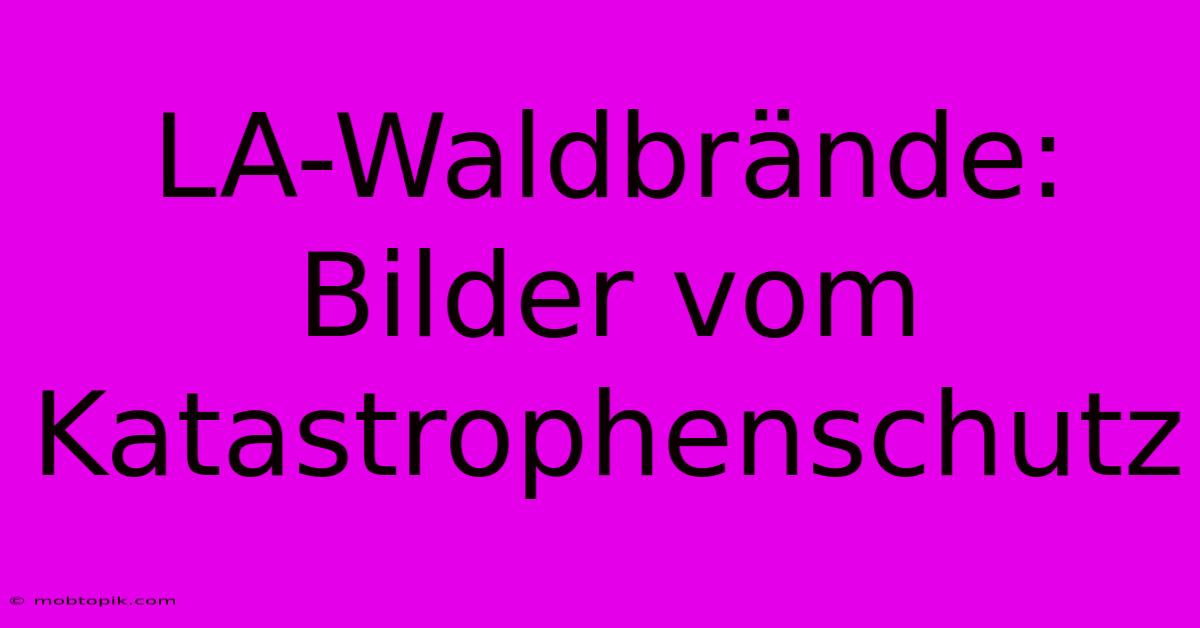 LA-Waldbrände: Bilder Vom Katastrophenschutz