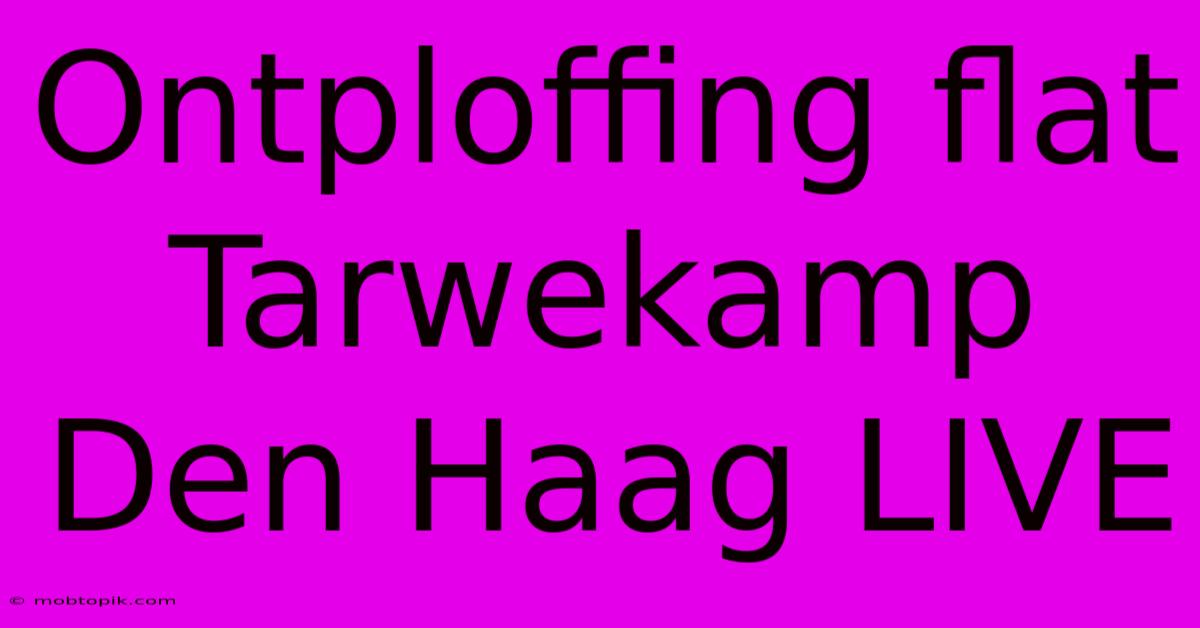 Ontploffing Flat Tarwekamp Den Haag LIVE Ontploffing Flat Tarwekamp Den Haag LIVE