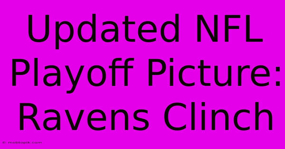 Updated NFL Playoff Picture: Ravens Clinch